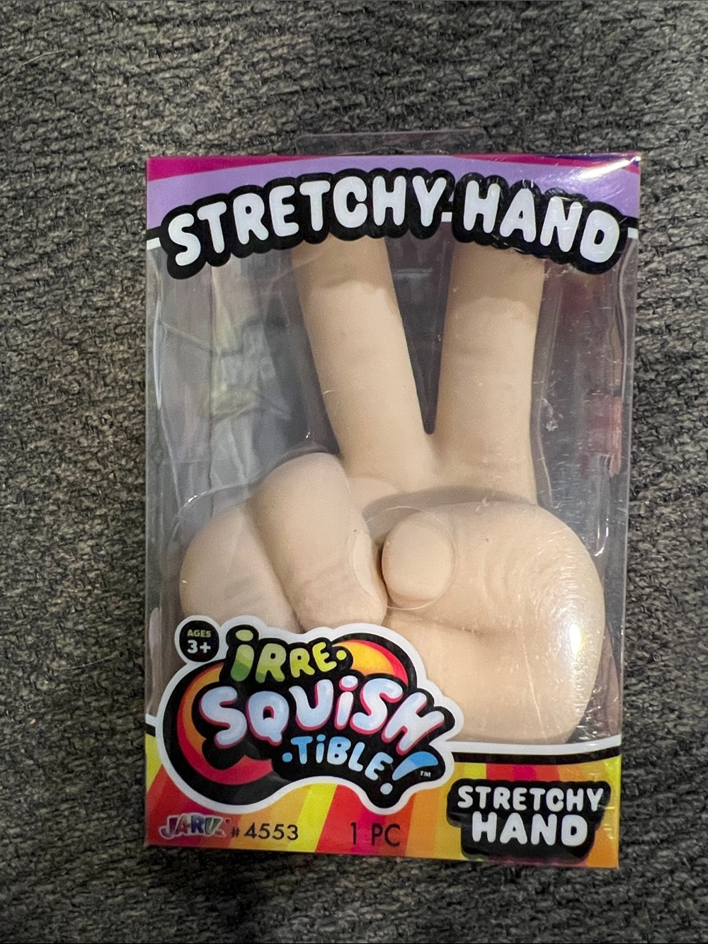 Stretchy Hand Squishy-Beige Peace Out !